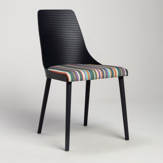 Стул пластиковый обеденный Salma темно-серый