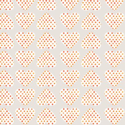 сердца в горошек на сером фоне