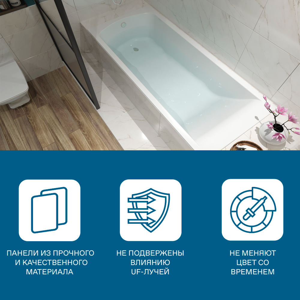 Панель боковая для ванны Santek Фиджи 150х75, 160х75, 170х75 левая 1WH501599