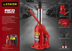 STAYER RED FORCE, 8 т, 200 - 385 мм, бутылочный гидравлический домкрат, Professional (43160-8)