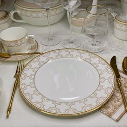 Lenardi 145-338 Набор из 6 тарелок 27см. ЖОЗЕФИНА в под.уп.(х5)Костяной фарфор