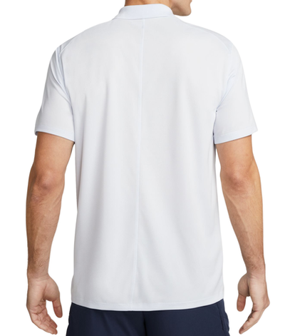Мужское теннисное поло Nike Court Dri-Fit Pique Polo - football grey/white