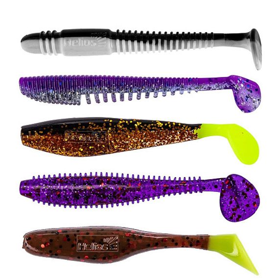 Набор приманок на судака. Река 5шт/упак SET#2 (HS-ZR-SET2) Helios