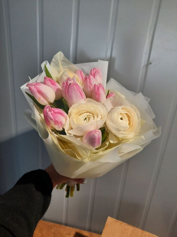 Букет "Ваниль с малиной"