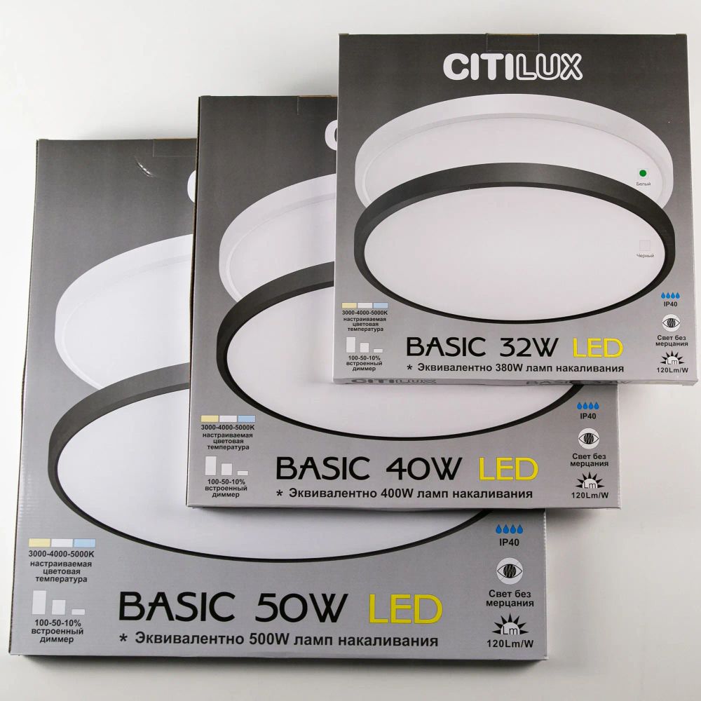 Citilux Бейсик CL738320V Светильник накладной Белый