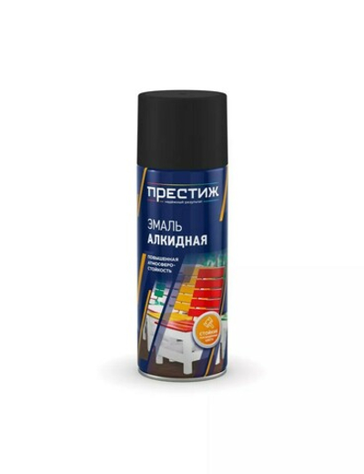 Эмаль алкидная аэрозольная, черная глянцевая 425 мл