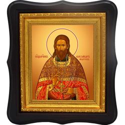 Александр Андреев священномученик пресвитер. Икона на холсте.