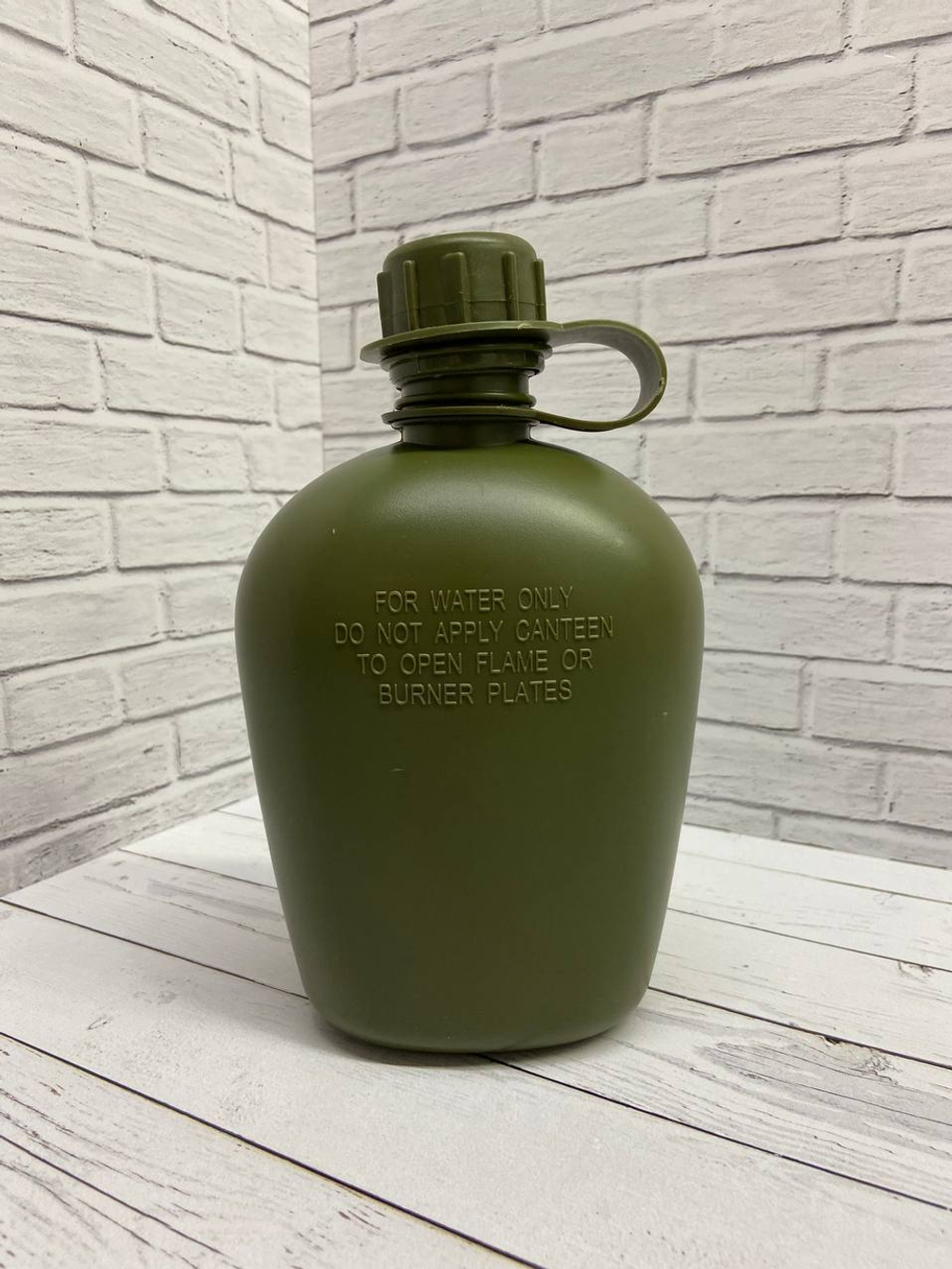 Армейская фляга с котелком / мох