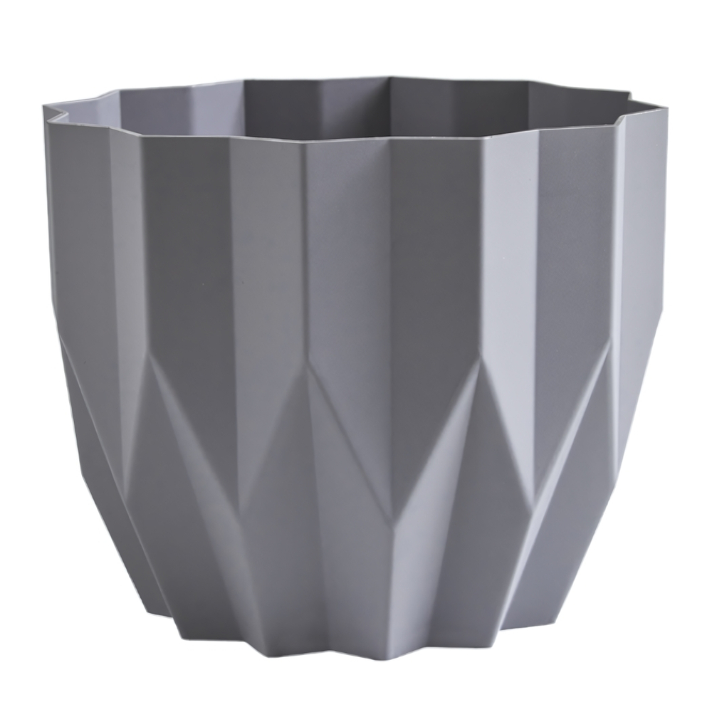 Кашпо "Геометрия" (5,8л.) Цв. Серый жемчуг