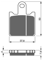 Колодки тормозные Goldfren 249 S3