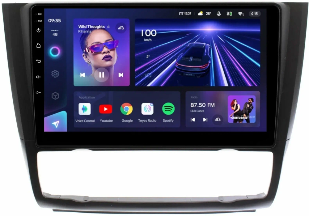Магнитола для BMW 1-серии E81, E82, E87 2006-2012 (без штатного монитора, климат) - Teyes CC3 на Android 10, QLED, ТОП процессор, 4Гб+32Гб, CarPlay, 4G SIM-слот