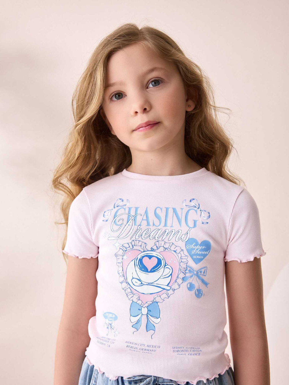 Футболка для девочки Next AN5-295, Розовый