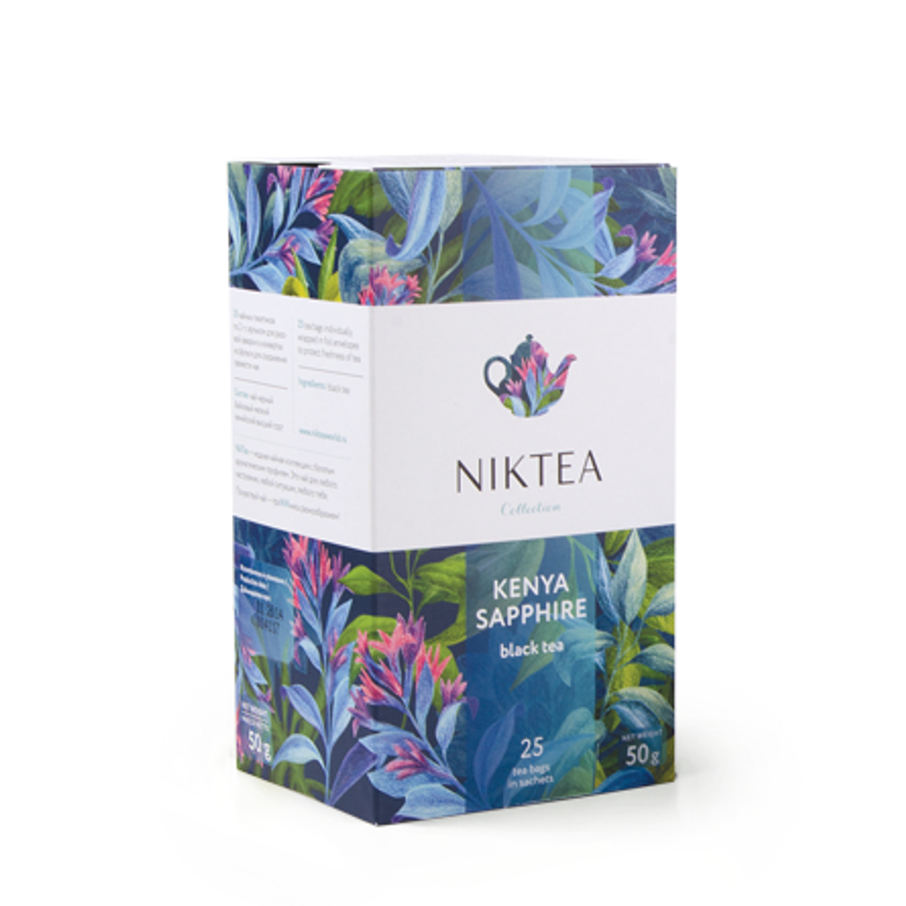 Чай черный ароматизированный Kenya Sapphire в пакетиках 50 гр
