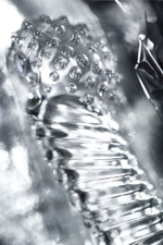 Прозрачная рельефная насадка на палец Dale - 8,5 см. (Цвет: прозрачный)