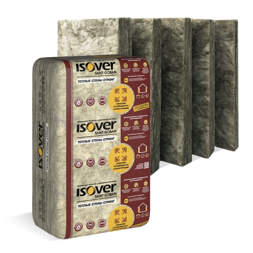 Утеплитель Изовер Теплые Стены Стронг 1000х610х100мм (3,05м2=0,305м3) (5шт)