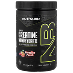 NutraBio, микронизированный моногидрат креатина, Paradise Punch, 378 г (13,3 унции)