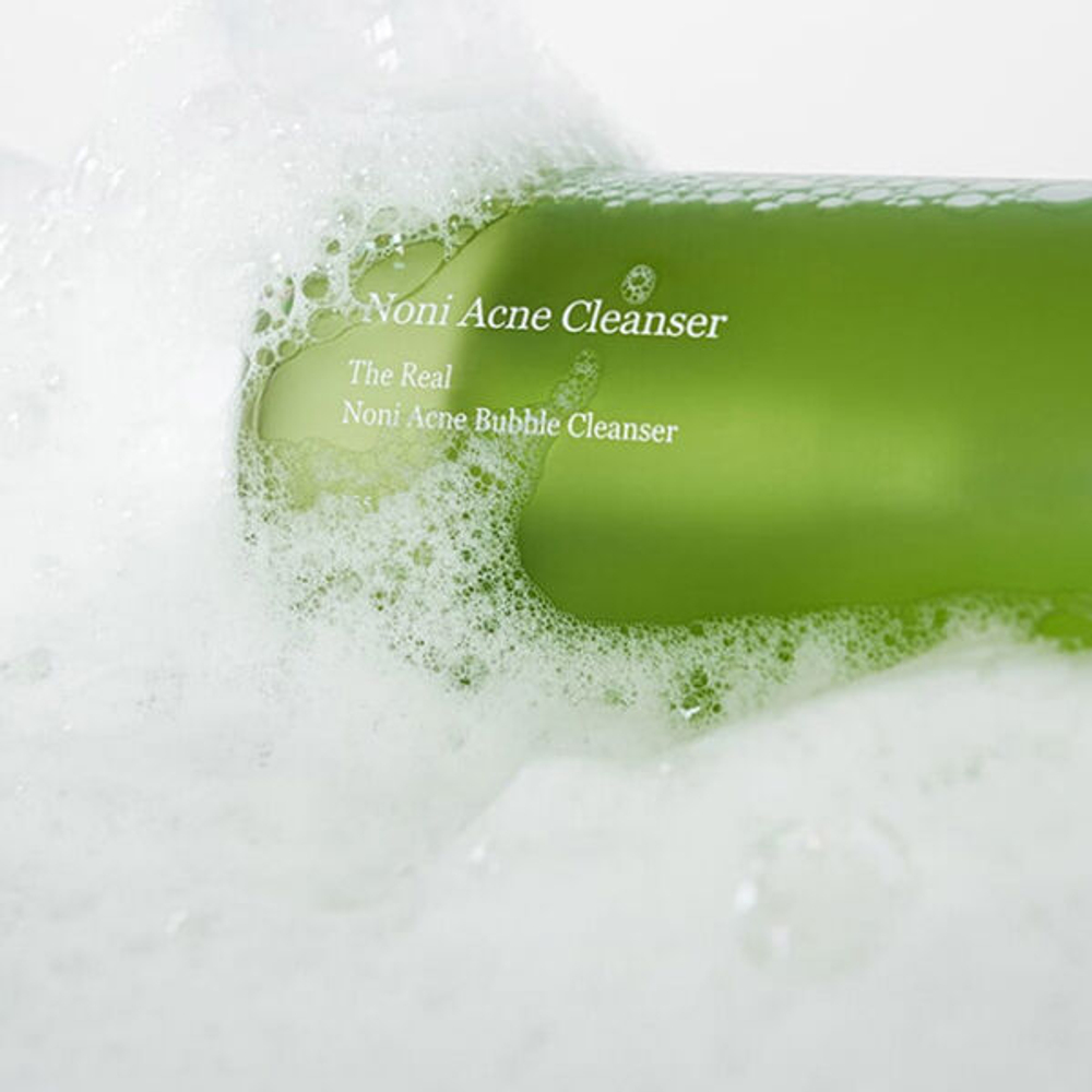 Мягкая очищающая пенка с экстрактом нони Celimax The Real Noni Acne Bubble Cleanser, 155мл