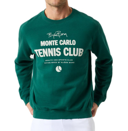 Мужская теннисная кофта Björn Borg Classic Print - posy green