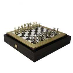 Manopoulos Шахматы сувенирные "Битва Титанов" бронзовые