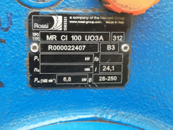 Мотор редуктор коническо-цилиндрический ROSSI MR CI 100 UO3A  312 B3 R000022407 B3 без двигателя
