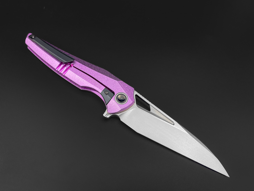 Складной нож Magpie M390 CrystalTi pink