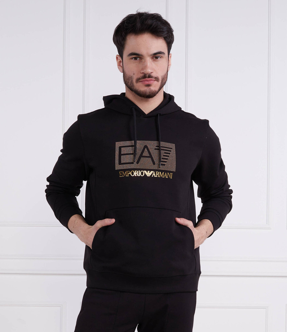 Худи EA7 - черный(3RUM08 PJARZ)