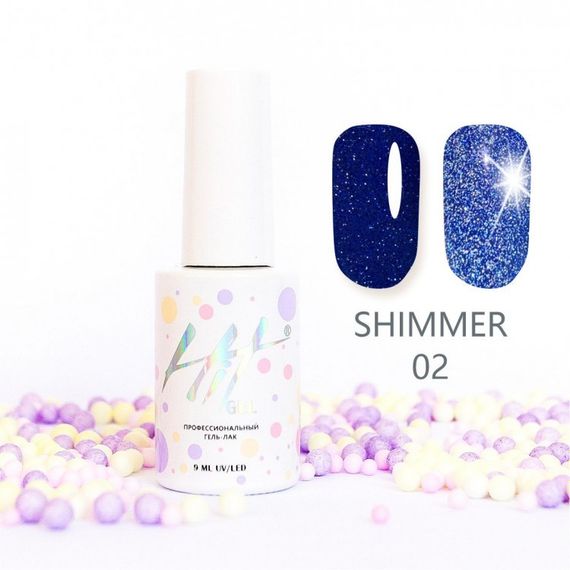 Гель-лак ТМ &quot;HIT gel&quot; №02 Shimmer, 9 мл