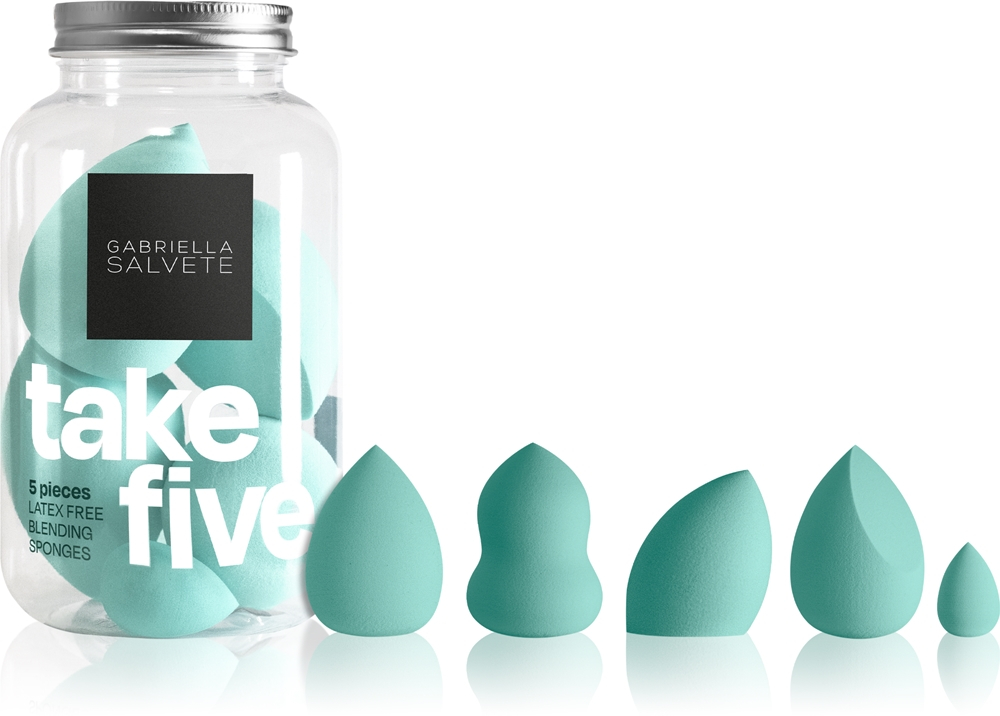 Gabriella Salvete Tools Take Five - Набор аппликаторов для лица оттенок Light Green, 5 szt.