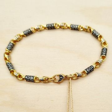 Браслет литой Византийский орнамент. 4 мм