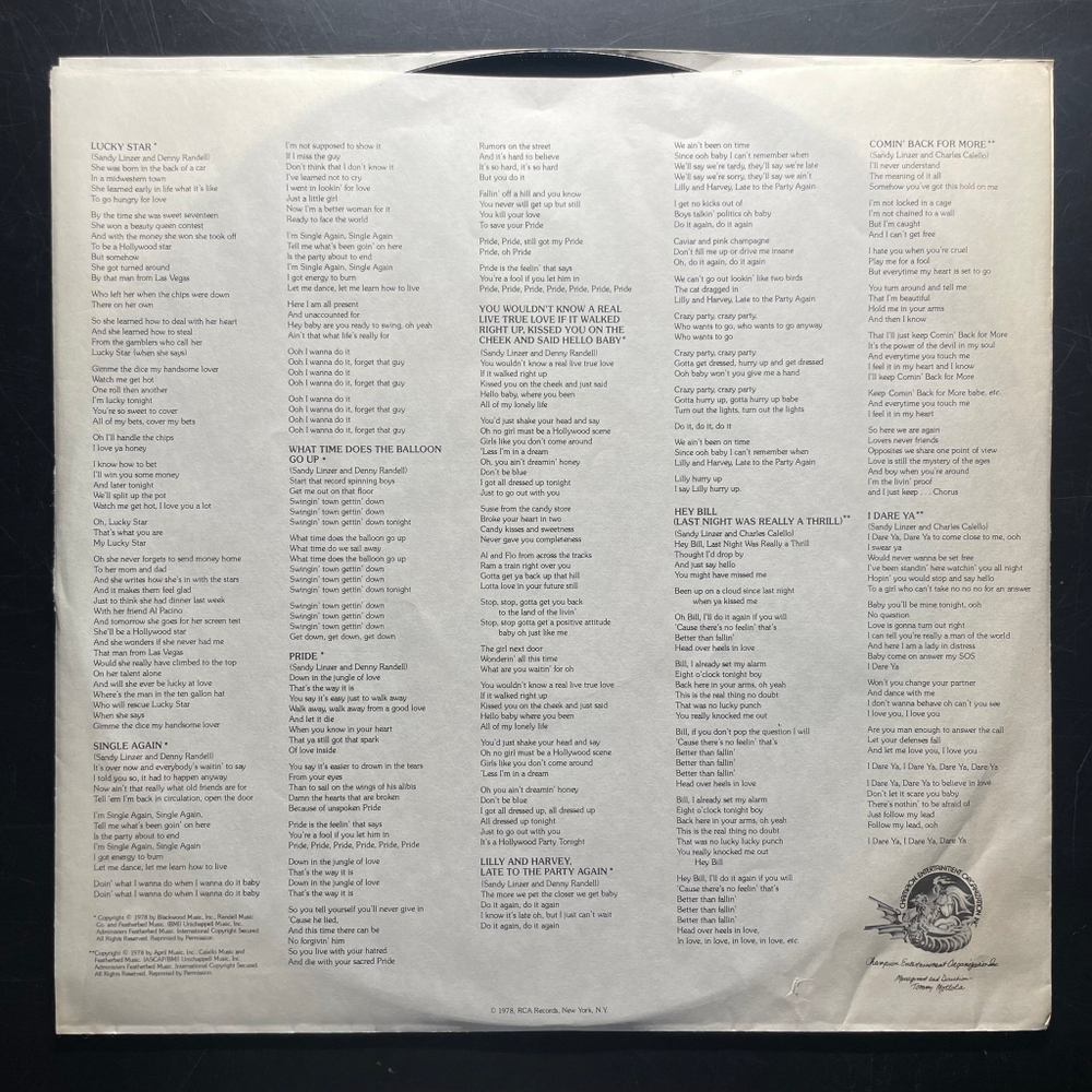 Odyssey - Hollywood Party Tonight (США 1978г.)