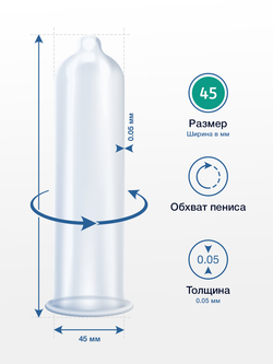 Презервативы MY.SIZE PRO размер 45 - 3шт