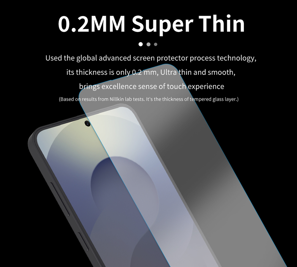 Защитное стекло с прозрачными рамками от Nillkin для Samsung Galaxy S25 FE, серия H+Pro Anti-Explosion Glass Screen Protector