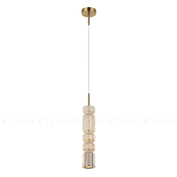 Подвесной светильник Cloyd HOW P1 / выс. 39 см - латунь - шампань (арт.11606)