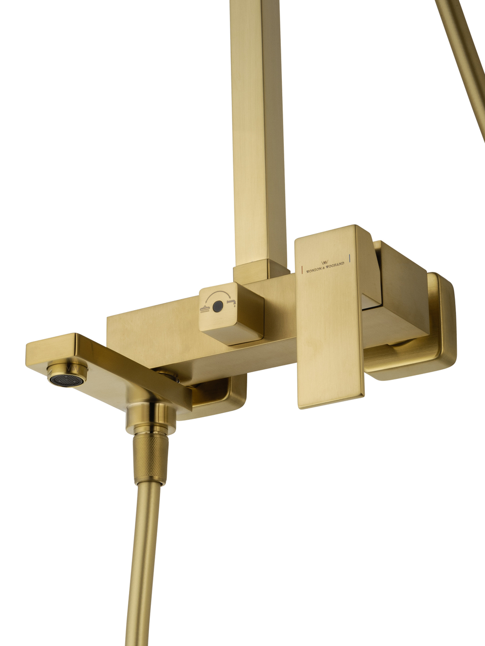 Душевая система WONZON & WOGHAND CUBE, Брашированное золото (WW-88739016-BG)
