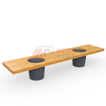 Лавка с вазоном Ромео и Джульетта