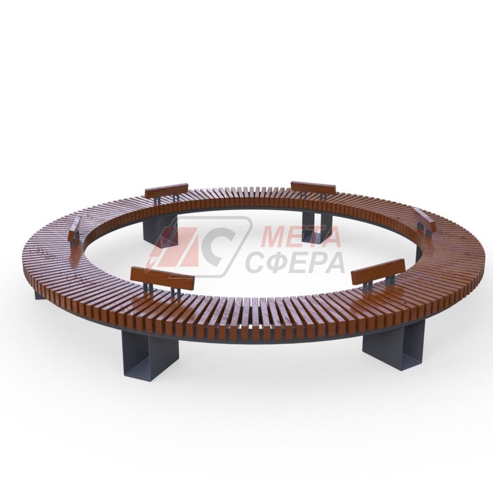 Скамейка Дуга радиусная