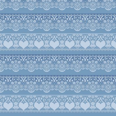 Синий кружевной узор
