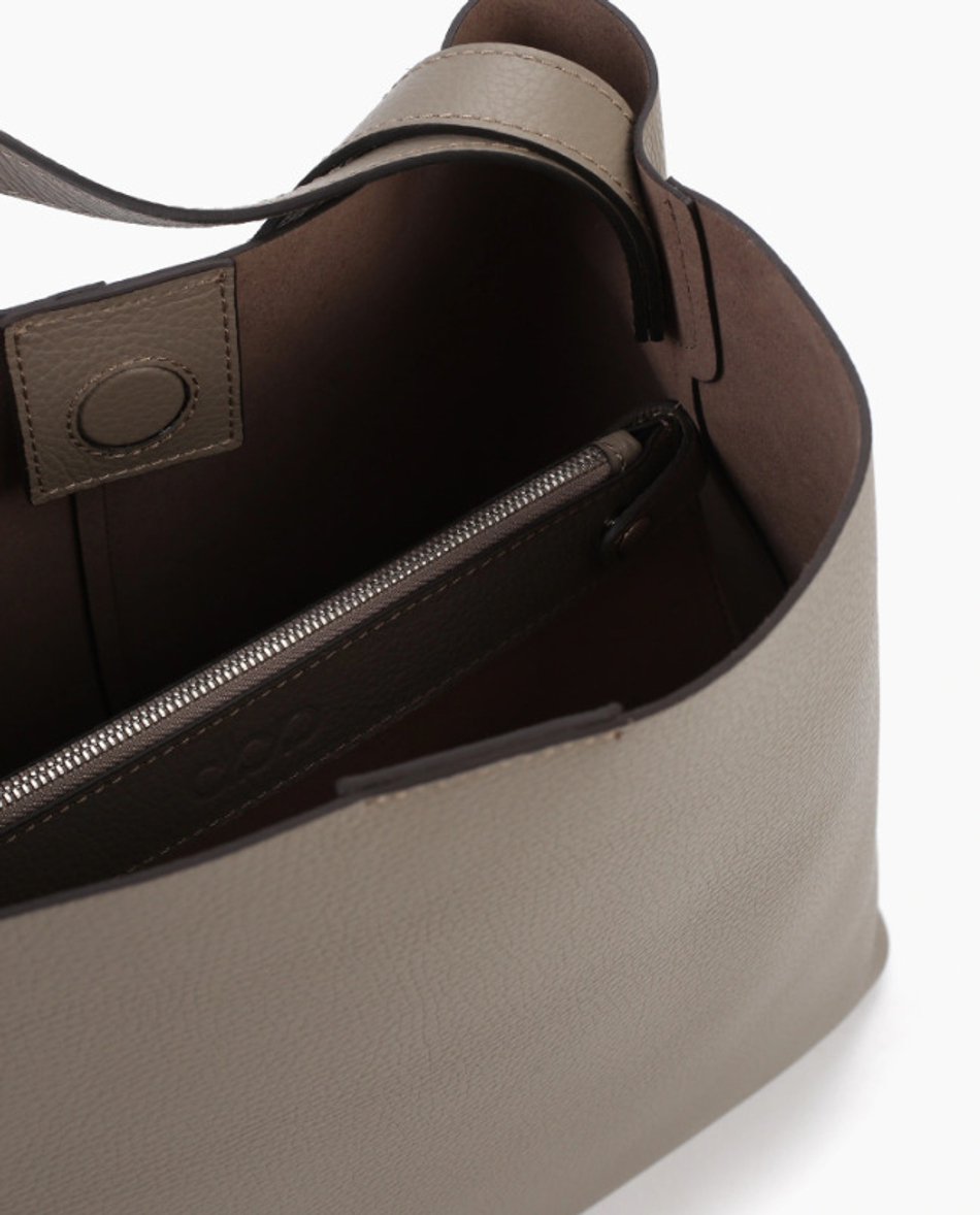 Замшевая сумка шоппер Olga DBR 30948 серый замок