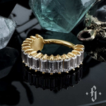 Кликер "Idol Mini" - Желтое золото - White CZ