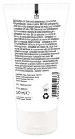 Лубрикант на водной основе Lick it! Sparkling Wine and Strawberry с ароматом клубники и шампанского - 50 мл.