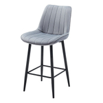 Стул полубарный CG1953B серый UF910-03