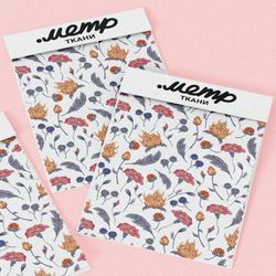 Ткань оксфорд 210 красочная нежная флористика