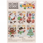 Наклейка новогодняя «Веселье» , лист 19х28 см,микс