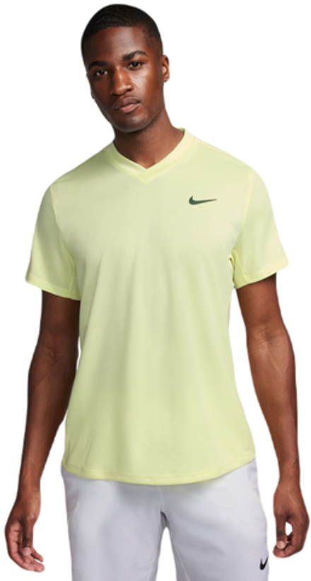 Мужская теннисная футболка Nike Court Dri-Fit Victory - luminous green/luminous green/fir