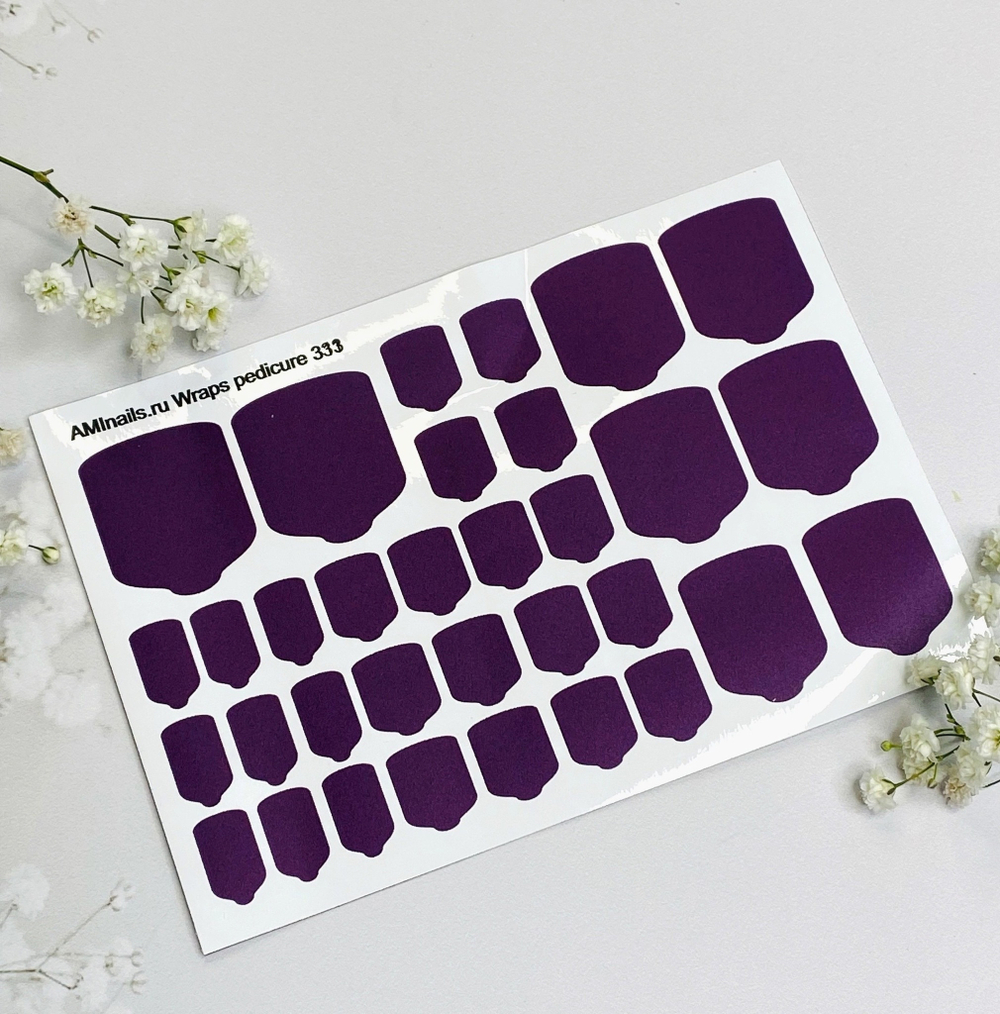 Пленки для ногтей Aminails Wraps pedicure 333