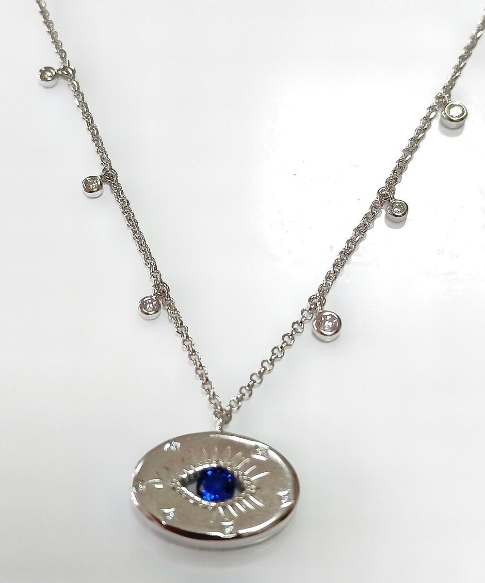 Колье из серебра с подвеской