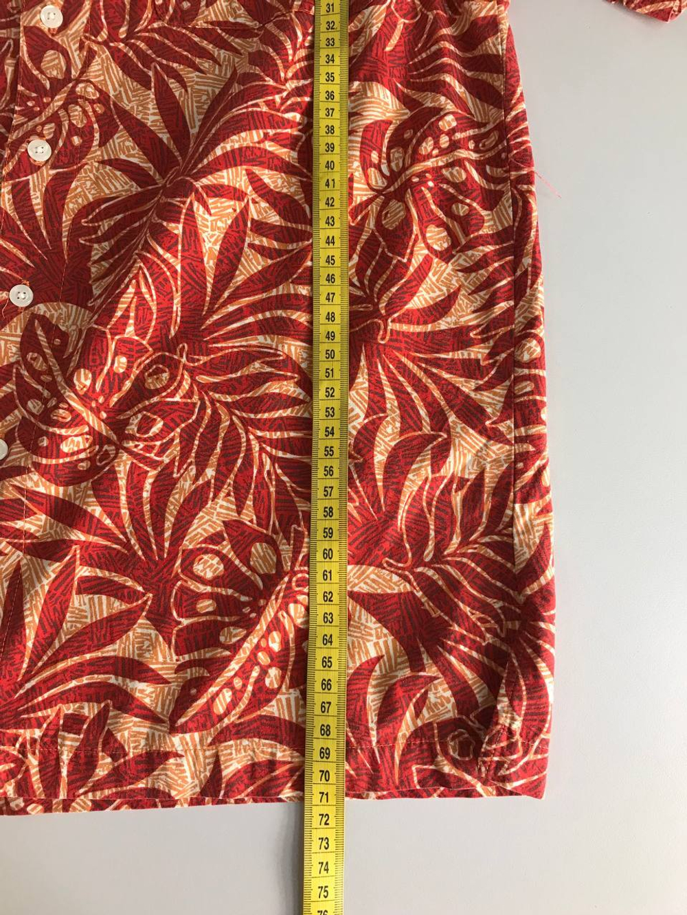 Рубашка Cotton club цветастая, маркировка S, визуально на 44/46 размер