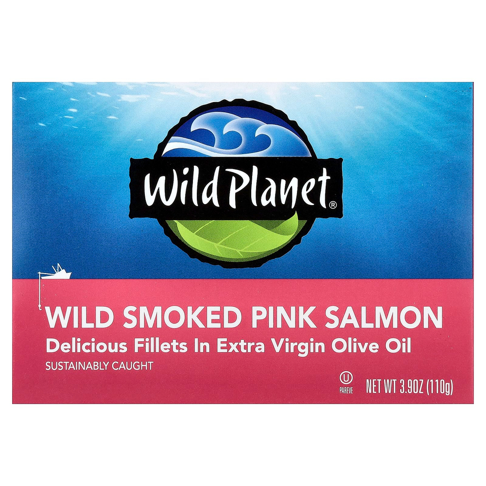 Wild Planet, Горбуша дикого копчения, 110 г (3,9 унции)