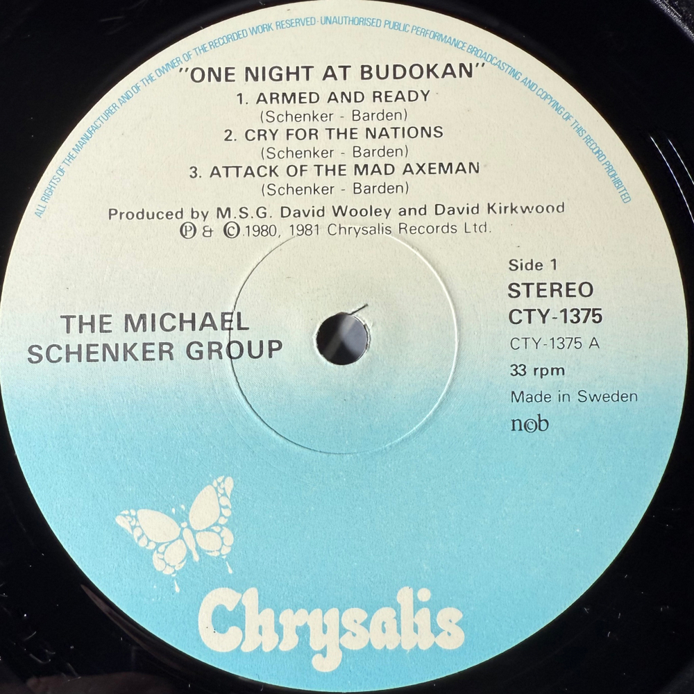 Виниловая пластинка The Michael Schenker Group ‎– One Night At Budokan 2LP