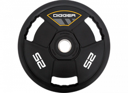 Диск олимпийский полиуретановый 3-х хватовый 25кг Hasttings Digger HD51C3A-25